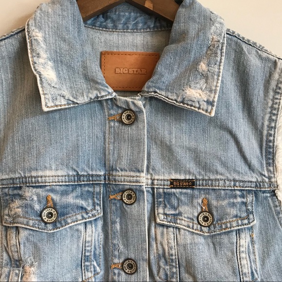 BIG STAR Ryder Denim Distressed Vest - Picture 5 of 8